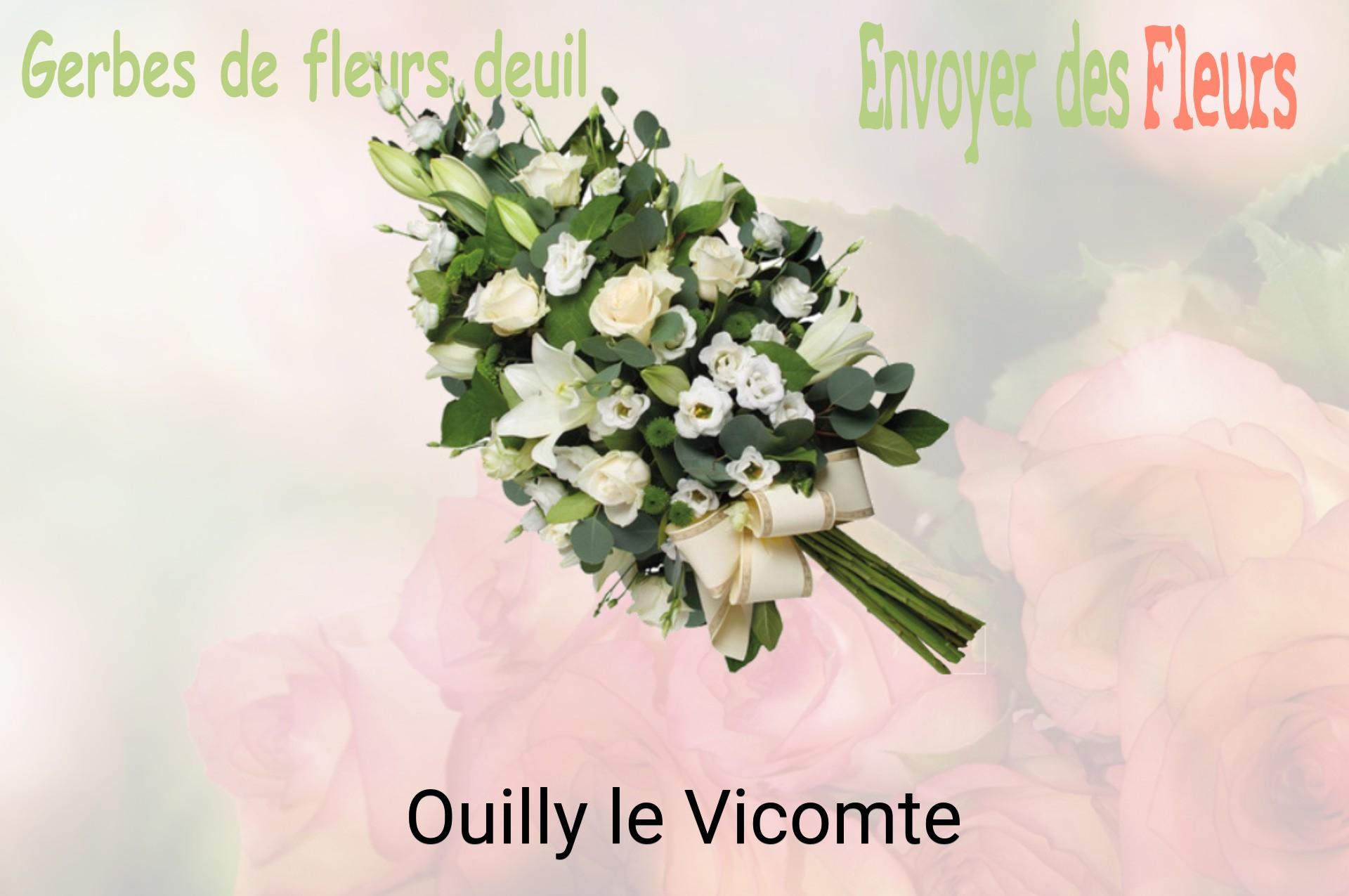 Gerbe de fleurs de deuil livrée à Ouilly-le-Vicomte